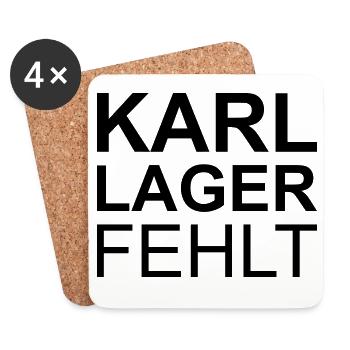 Lustige Sprüche - Untersetzer (4er-Set) - Weiß - Vorne