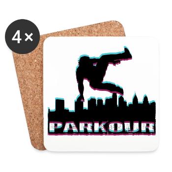 Parkour - Coasters (set of 4) - white - Front
