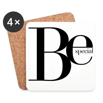 be special especially amazing great LOL unique - Coasters (set of 4) - white - Front