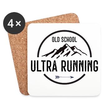 Old School Ultra Running - Coasters (set of 4) - white - Front