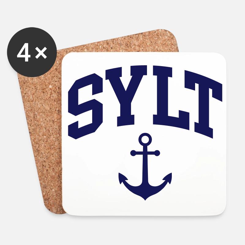 Sylt - Untersetzer (4er-Set) - Weiß