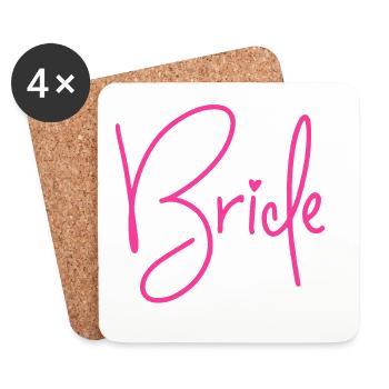 Bride Crew - Coasters (set of 4) - white - Front