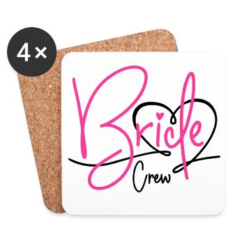 Bride Crew - Coasters (set of 4) - white - Front