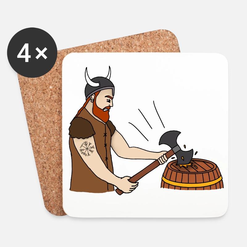 Fassanstecher - Untersetzer (4er-Set) - Weiß