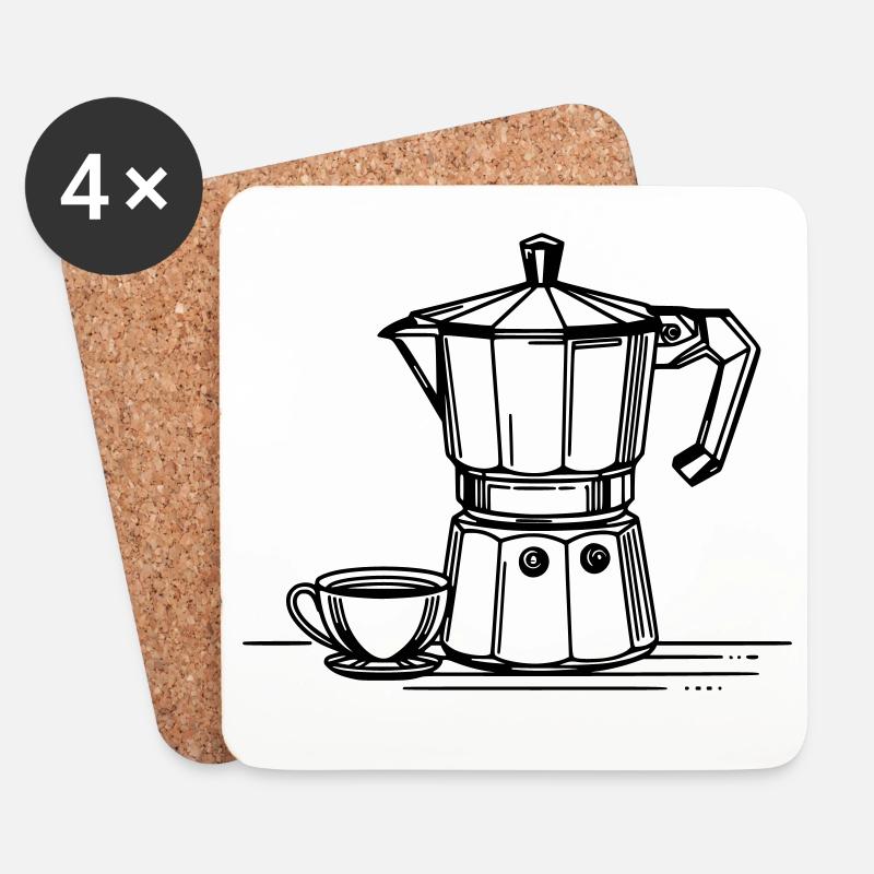 Bialetti - Untersetzer (4er-Set) - Weiß