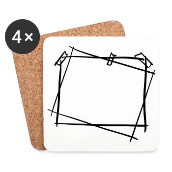 Photo Frames / Picture Frames for Beautiful Memories - Coasters (set of 4) - white - Front