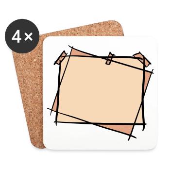 Photo Frames / Picture Frames for Beautiful Memories - Coasters (set of 4) - white - Front