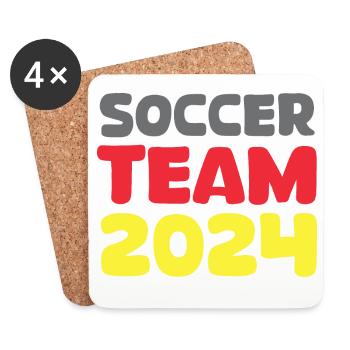 Germany soccer team 2024 Football Fan Tournament - Coasters (set of 4) - white - Front