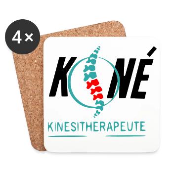 Physiotherapist - Coasters (set of 4) - white - Front
