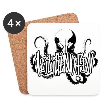 Heiligenhafen Octo Deep Dive Design - Untersetzer (4er-Set) - Weiß - Vorne