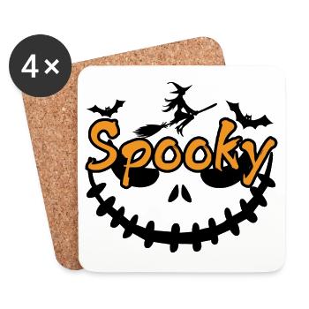 Spooky - Coasters (set of 4) - white - Front