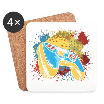 Gaming Graffiti - Coasters (set of 4) - white - Front