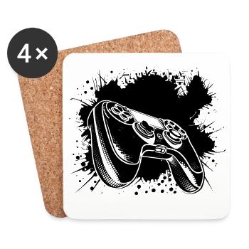 Tapis de jeu - Dessous de verre (lot de 4) - blanc - Devant