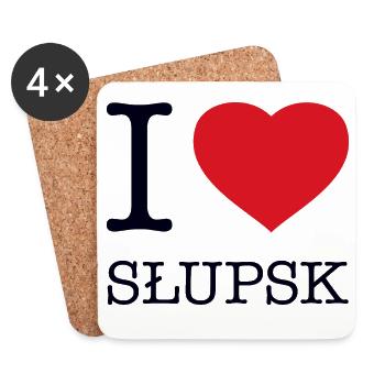 I LOVE SLUPSK - Coasters (set of 4) - white - Front
