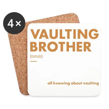 Vaulter Brother Definition Vaulting - Untersetzer (4er-Set) - Weiß - Vorne