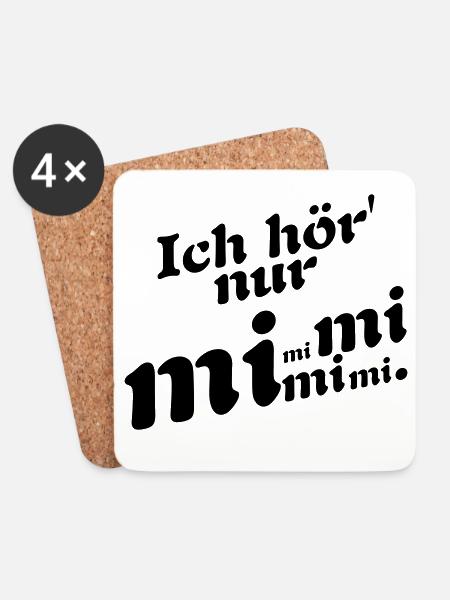 Ich hör' nur Mimi ! - Untersetzer (4er-Set) - Weiß