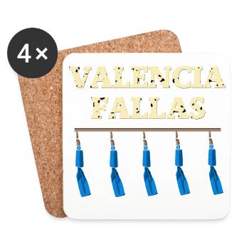 Valencia Fallas Traca - Untersetzer (4er-Set) - Weiß - Vorne