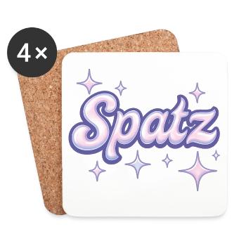 Spatz / Y2K Design - Coasters (set of 4) - white - Front