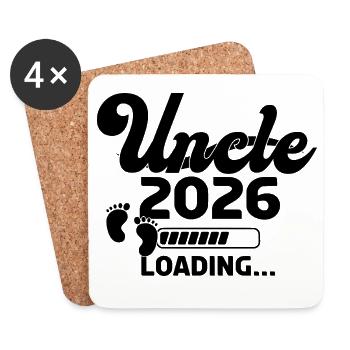 Oncle 2026 Chargement - Dessous de verre (lot de 4) - blanc - Devant