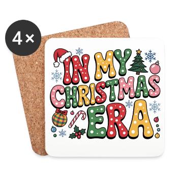 In My Christmas Era - Untersetzer (4er-Set) - Weiß - Vorne