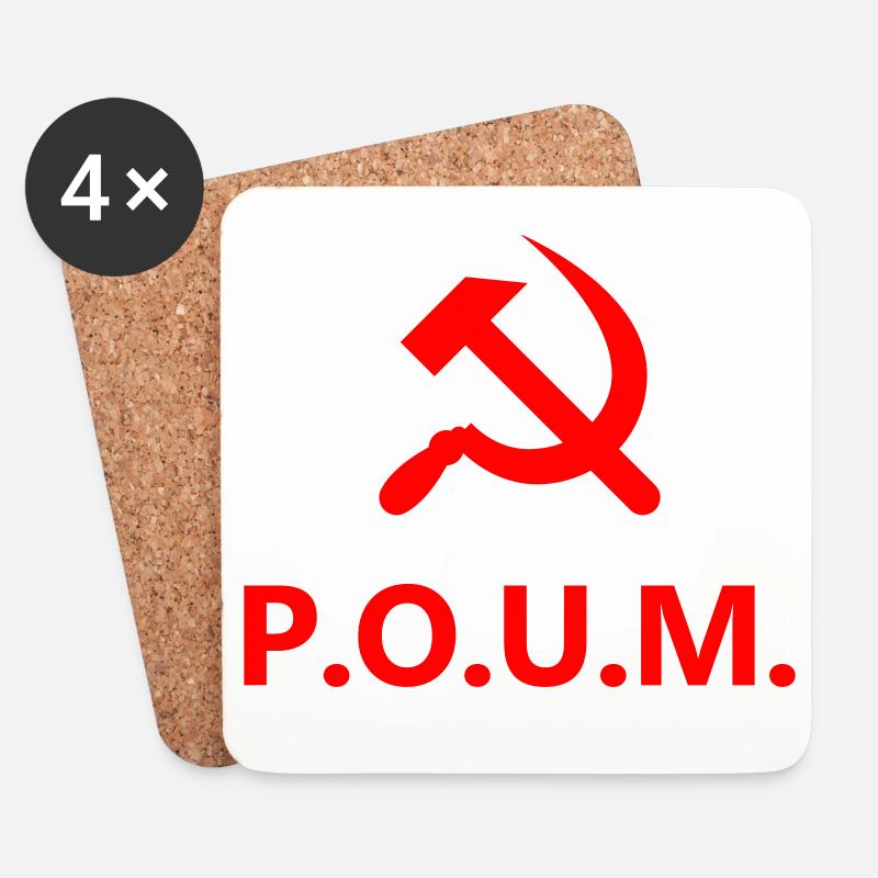 POUM - Untersetzer (4er-Set) - Weiß