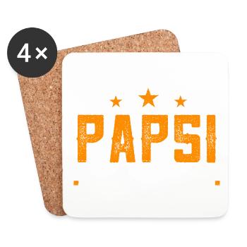 This Awesome Daddy Belongs to Gift for Dad - Coasters (set of 4) - white - Front