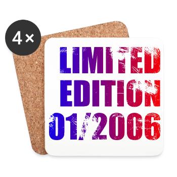 20. Geburtstag Limited Edition 01/2006 - Untersetzer (4er-Set) - Weiß - Vorne
