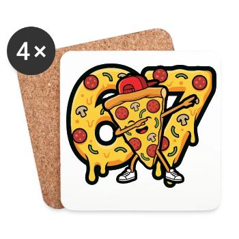 Pizza Dabbing 67 Slice Hugger - Untersetzer (4er-Set) - Weiß - Vorne