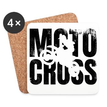 Motocross - Coasters (set of 4) - white - Front