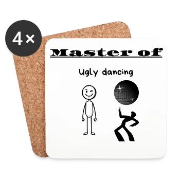Master of Ugly dancing - Coasters (set of 4) - white - Front