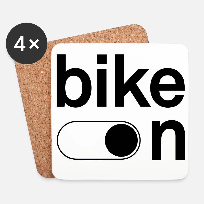Bike-on - Untersetzer (4er-Set) - Weiß