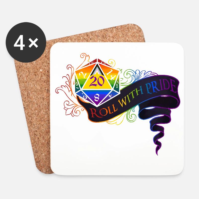 Wieder mit PRIDE spielen! - Untersetzer (4er-Set) - Weiß