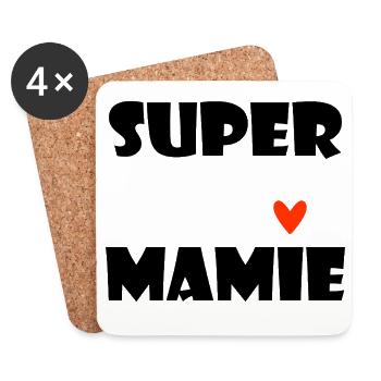 OMA. MAMA. OMA. MUTTERTAG - Untersetzer (4er-Set) - Weiß - Vorne