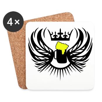 bier_wappen2 - Coasters (set of 4) - white - Front