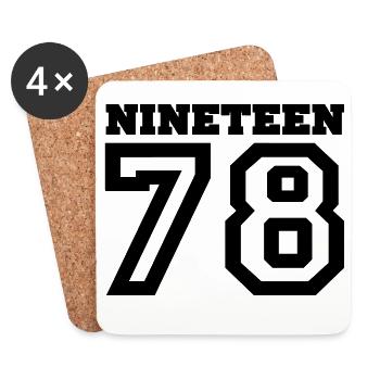 1978 - Coasters (set of 4) - white - Front