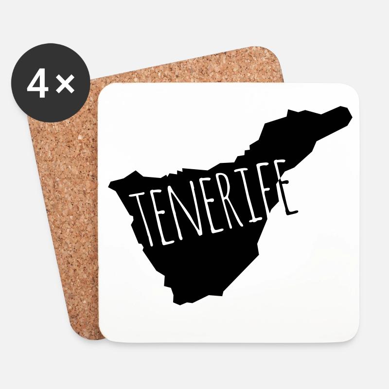 Tenerife - Untersetzer (4er-Set) - Weiß