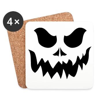 Halloween. Pumpkin - Untersetzer (4er-Set) - Weiß - Vorne