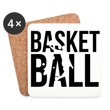 Basketball - Coasters (set of 4) - white - Front