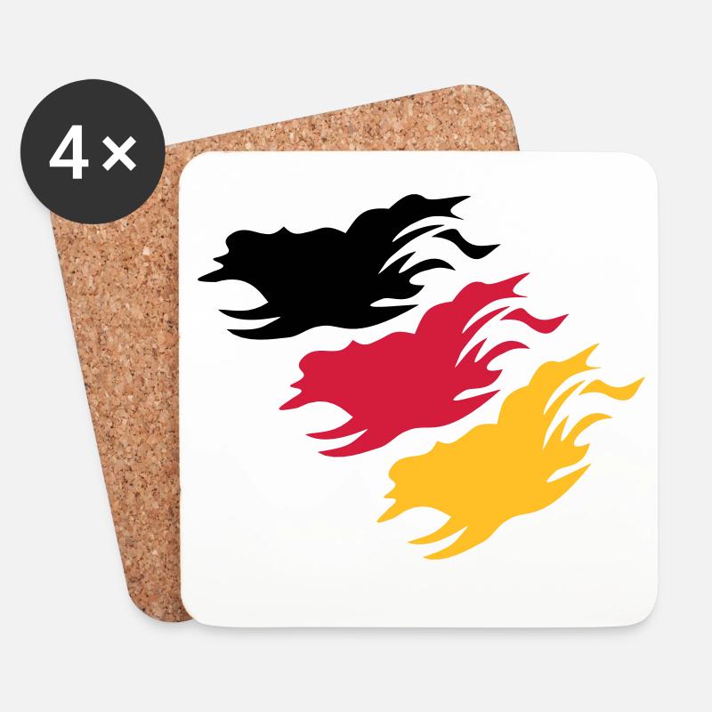 Design Germany - Untersetzer (4er-Set) - Weiß