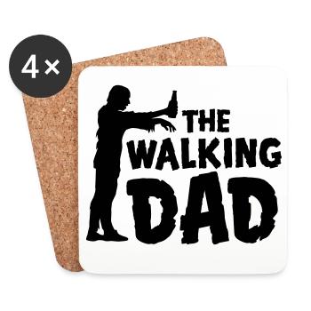 vatertag dad humor - Untersetzer (4er-Set) - Weiß - Vorne