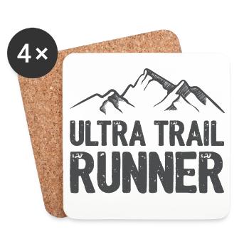 Ultra Trail Runner - Dessous de verre (lot de 4) - blanc - Devant