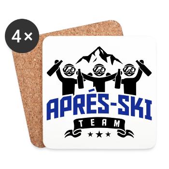 apres ski team party - Coasters (set of 4) - white - Front