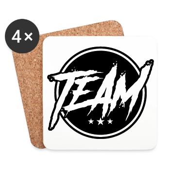 team circle - Coasters (set of 4) - white - Front