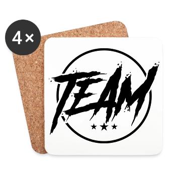 team circle - Coasters (set of 4) - white - Front