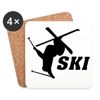 Ski - Coasters (set of 4) - white - Front