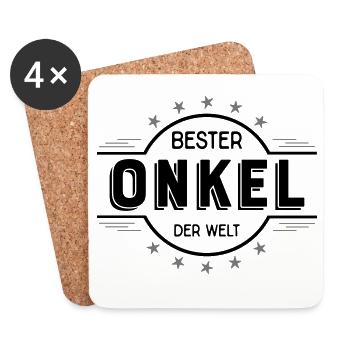 onkel - Untersetzer (4er-Set) - Weiß - Vorne