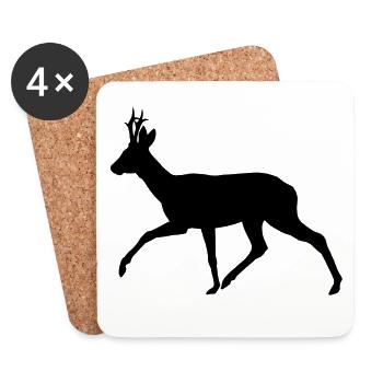 roebuck - Coasters (set of 4) - white - Front
