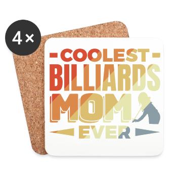 Billiard Mama - Coasters (set of 4) - white - Front