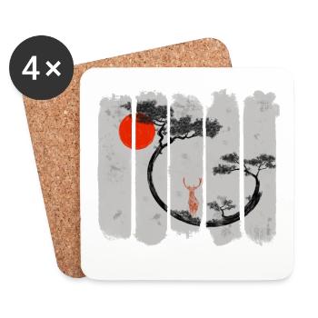 Shika - Coasters (set of 4) - white - Front
