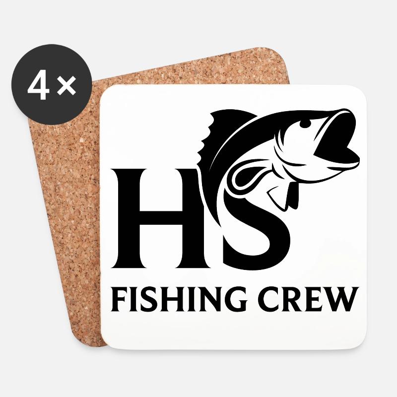 HS Fishing Crew - Untersetzer (4er-Set) - Weiß